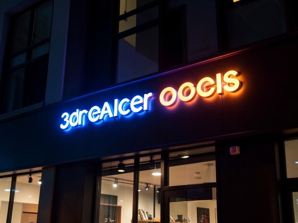 Letras caixa iluminadas